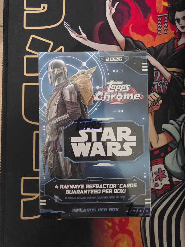 2026 Topps Chrome Star Wars Hobby Box – 32 Cards