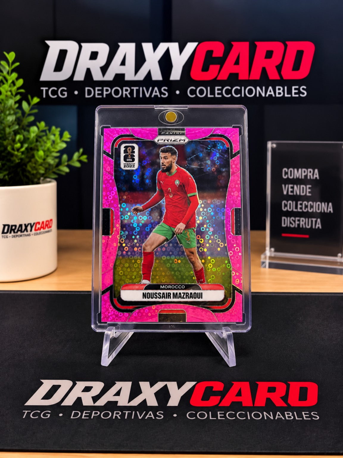 Noussair Mazraoui 2026 Panini Prizm World Cup Pink /25