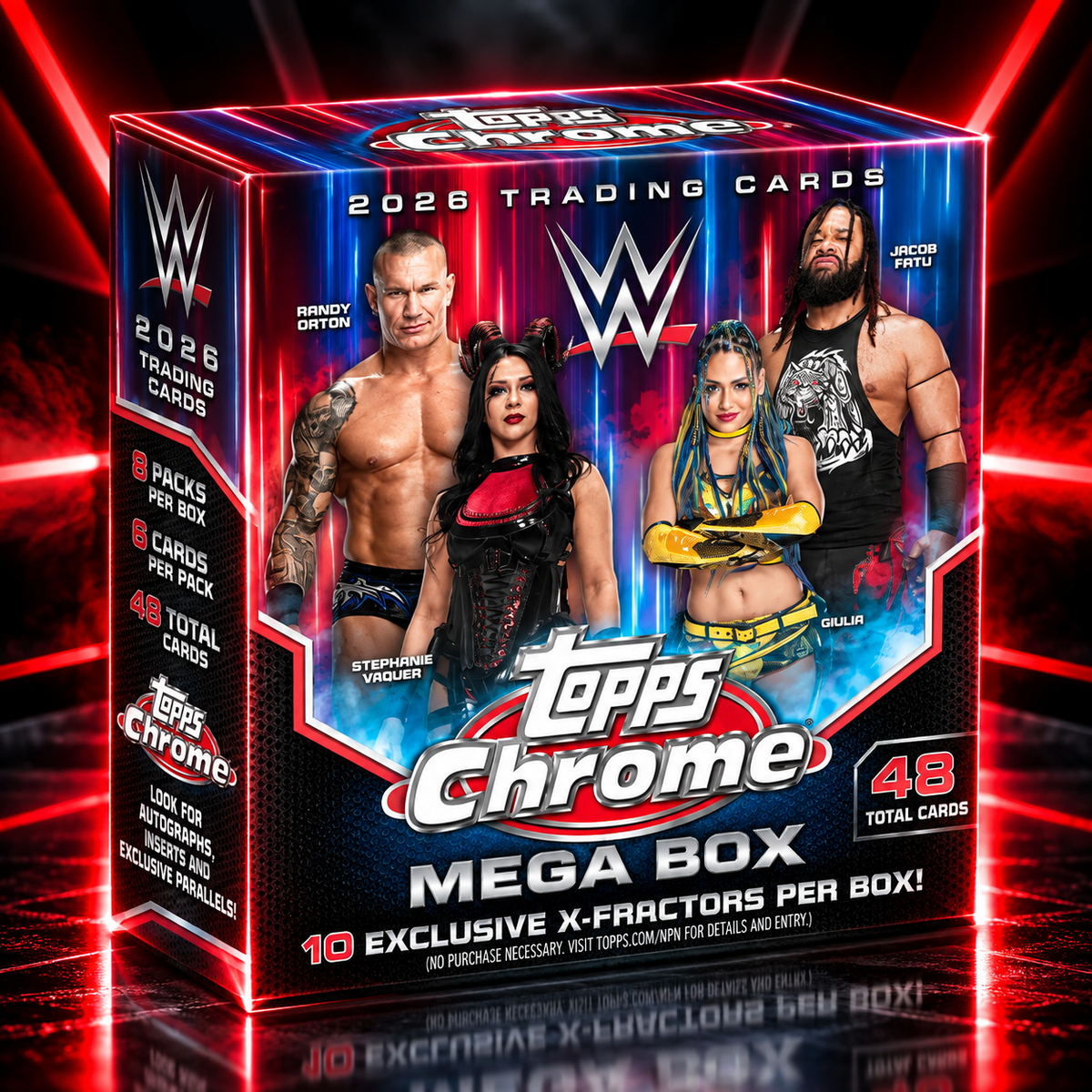 Topps Chrome WWE 2026 Mega Box