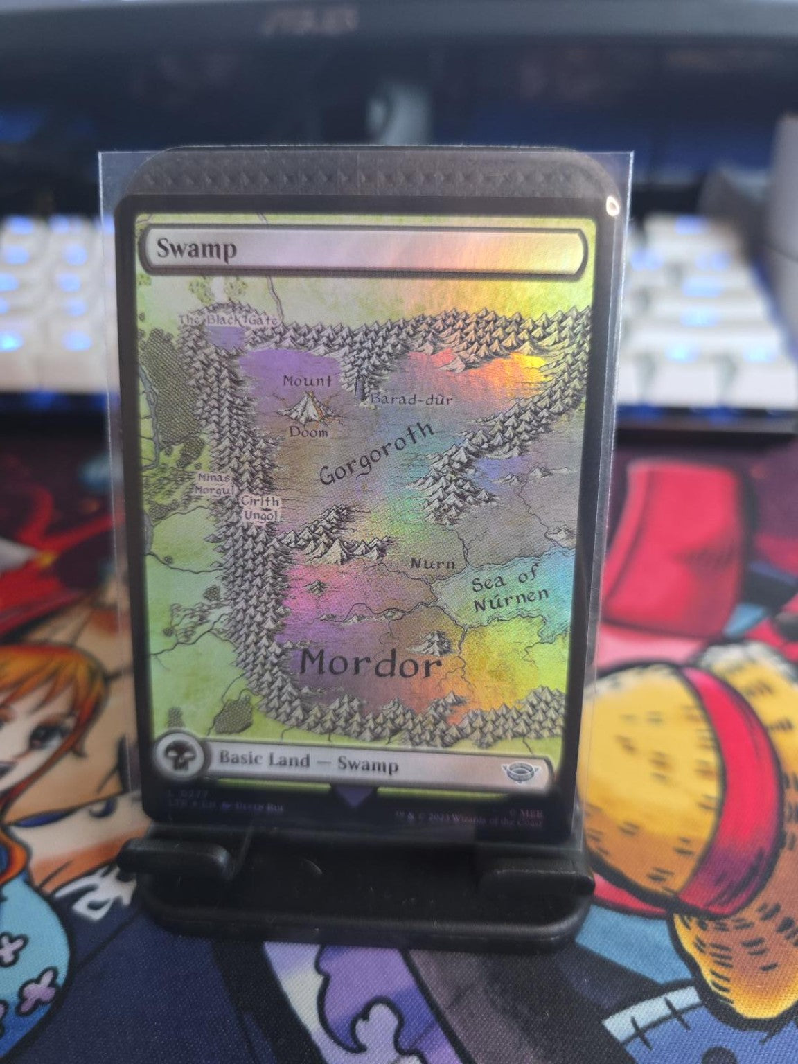 Magic: The Gathering – Swamp #277 Foil | Map of Mordor – Lord of the Rings
