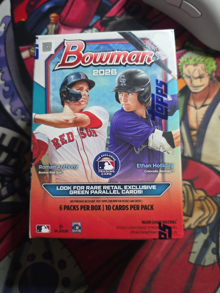 2026 Bowman Baseball Retail Box – 6 Packs