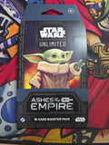 Star Wars Unlimited: Ashes of the Empire – 16-Card Booster Pack (Grogu)**