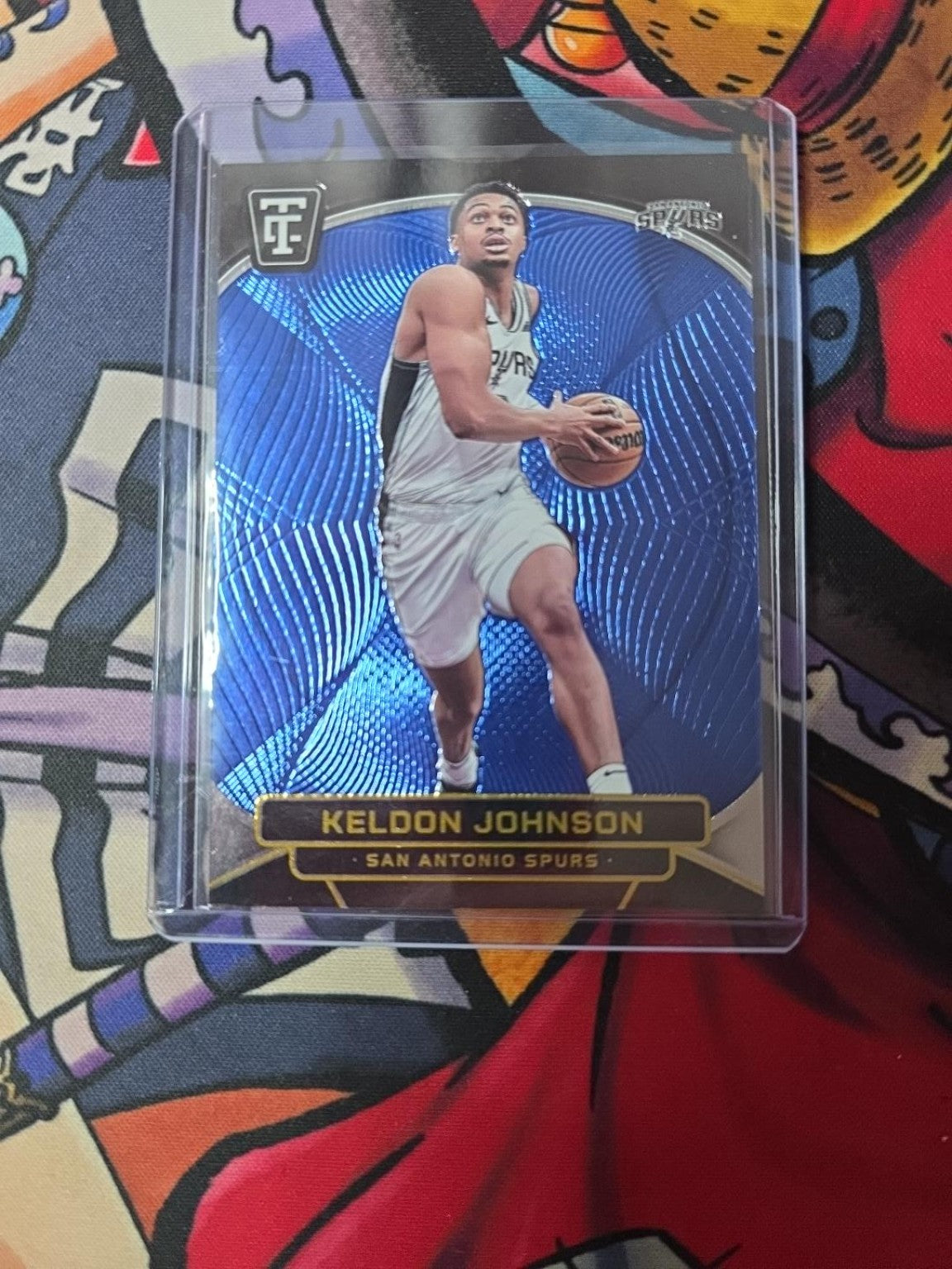 Keldon Johnson /199 – Blue Parallel – 2024-25 Panini Totally Certified NBA