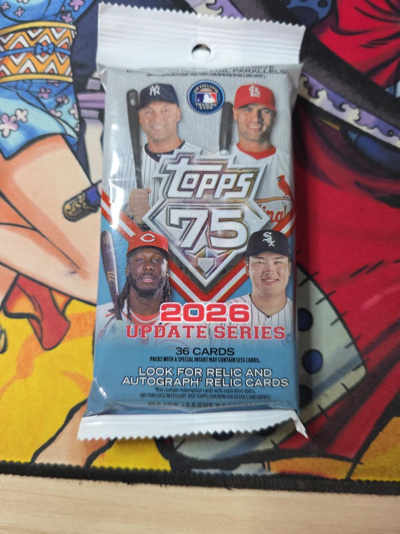 2026 Topps 75th Anniversary Update Series Baseball – 36-Card Pack