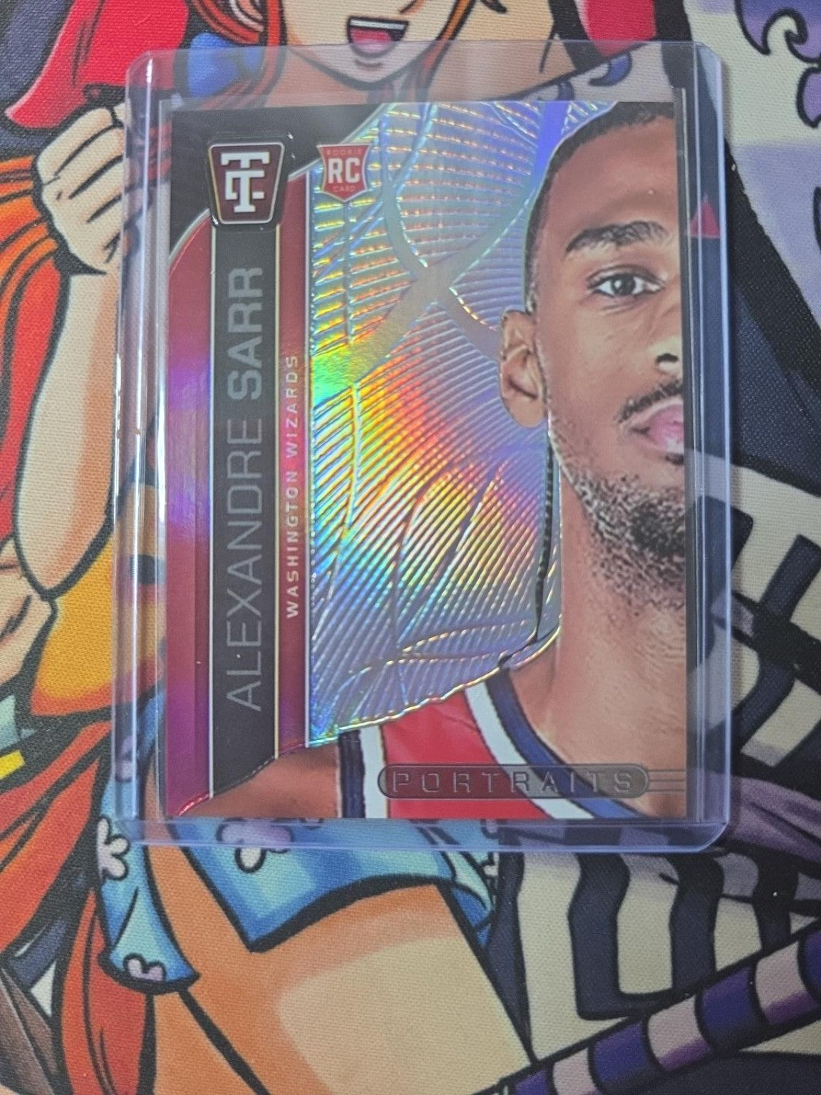 2024-25 Panini Totally Certified Portraits #15 Alexandre Sarr RC Mirror