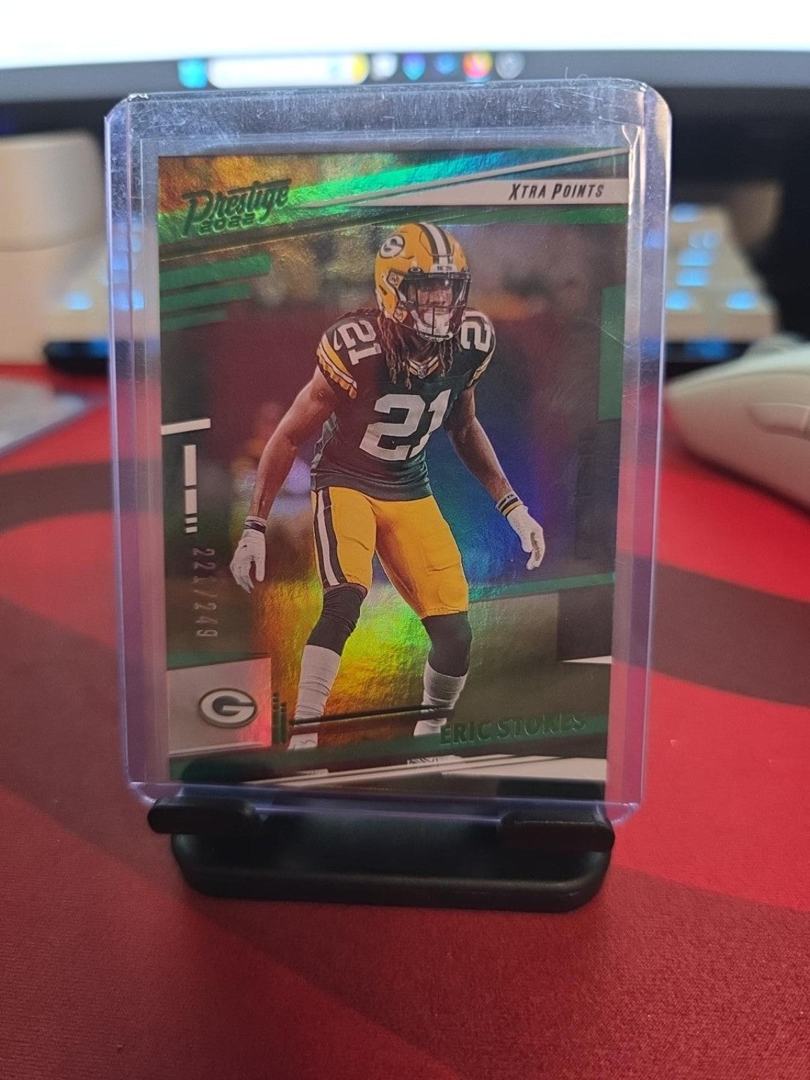 2022 Panini Prestige Eric Stokes Xtra Points Green /249 #112