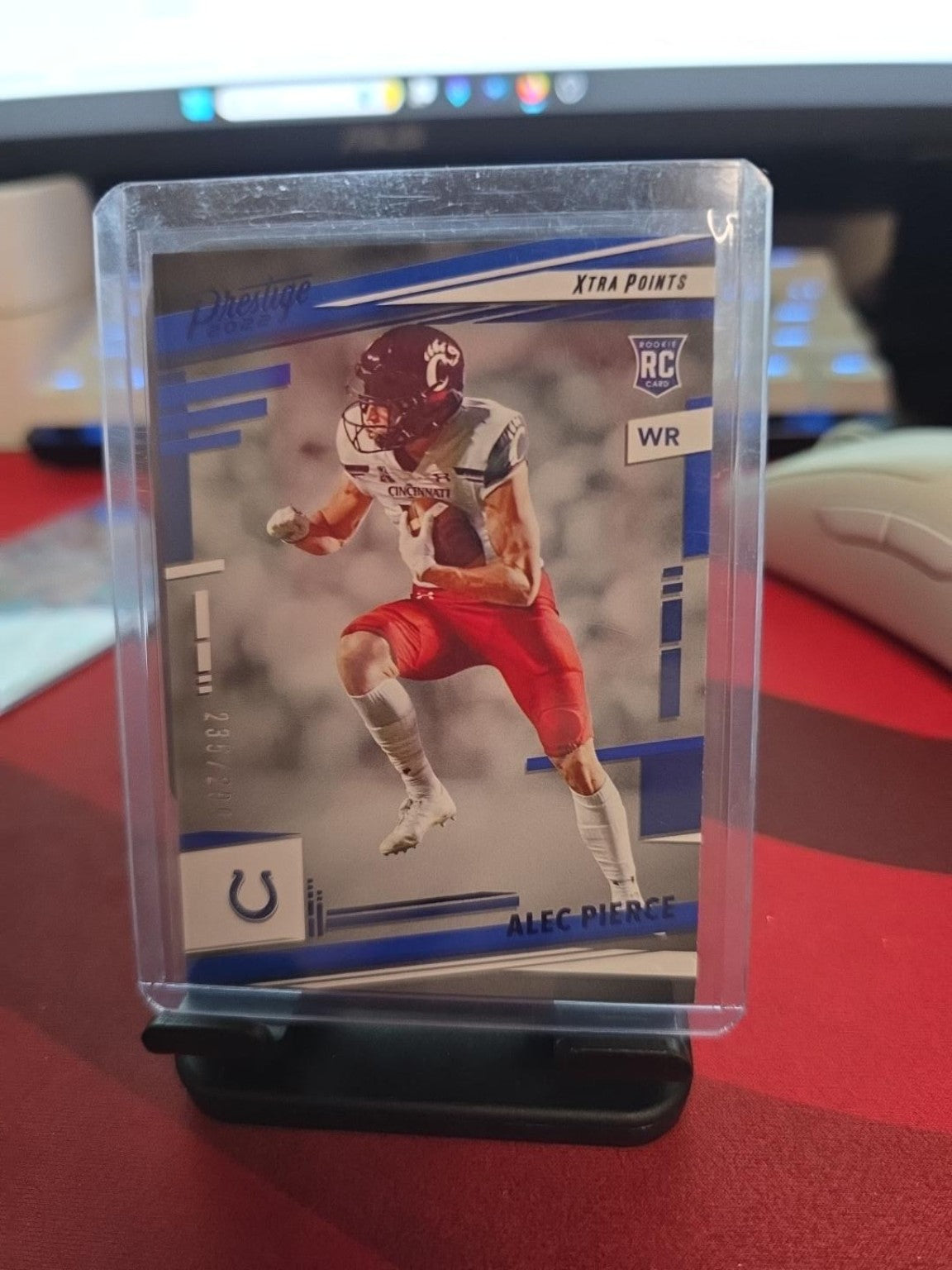 2022 Panini Prestige Alec Pierce Xtra Points Blue /299 #376 RC