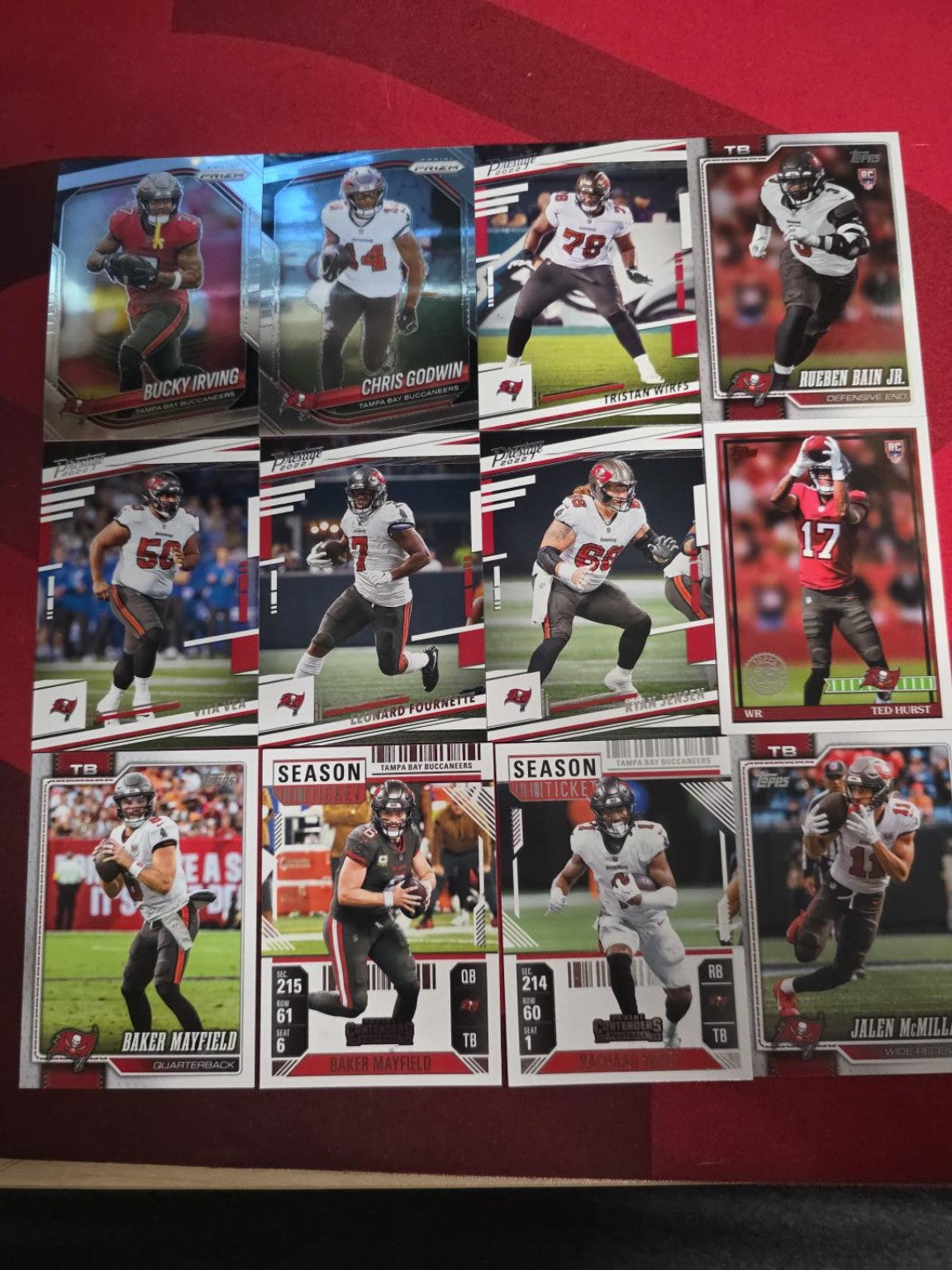 Tampa Bay Buccaneers 12-Card Collection – Baker, Godwin, Irving & More