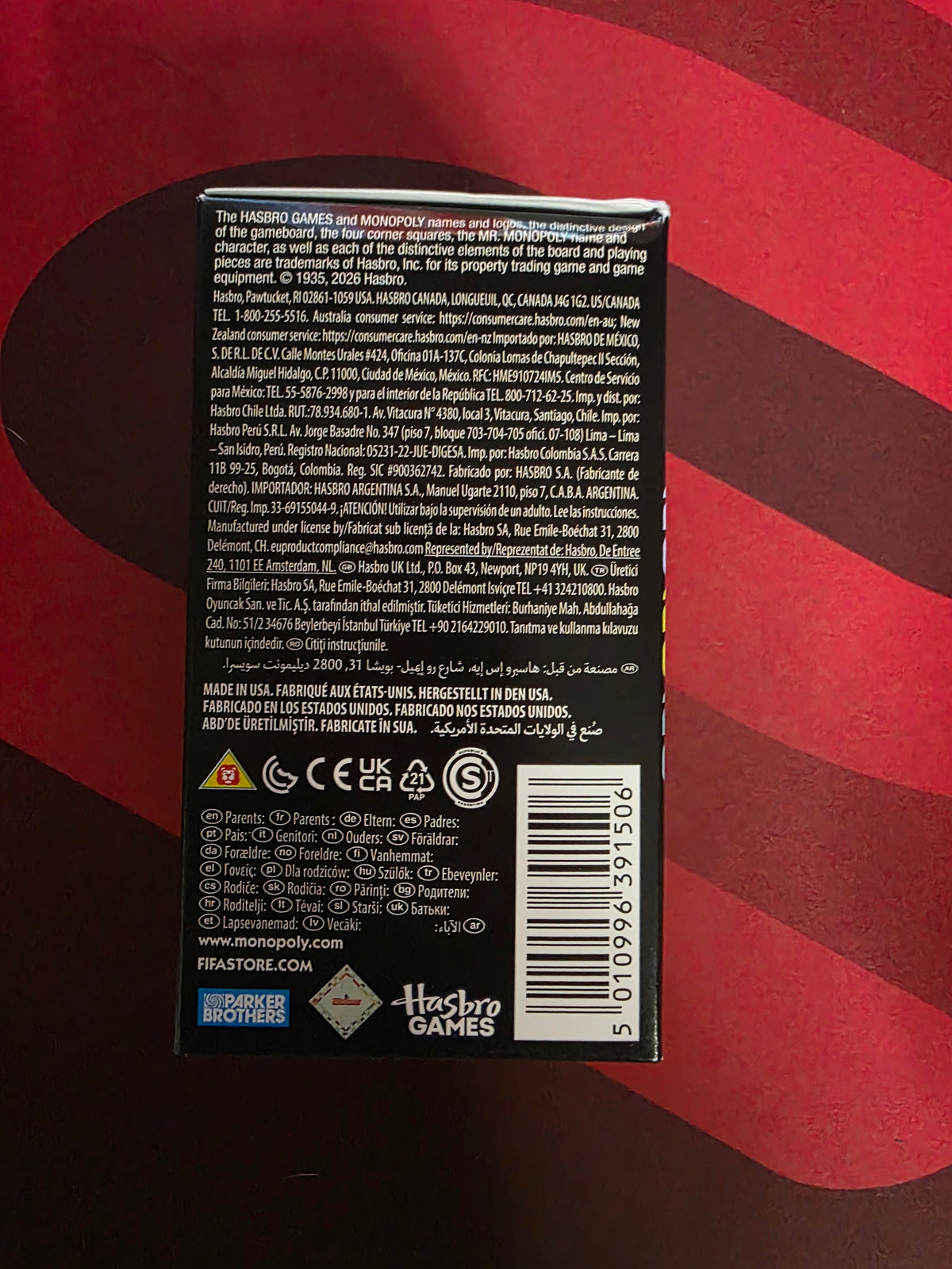2026 Panini Prizm FIFA World Cup Monopoly Box
