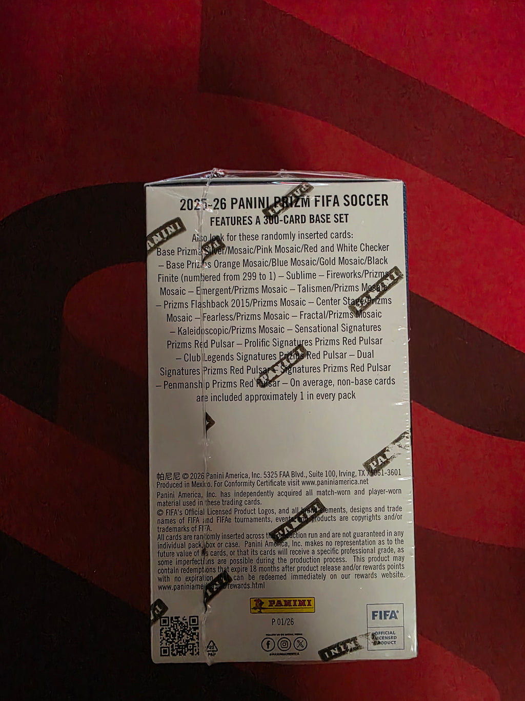 2025-26 Panini Prizm FIFA Soccer Blaster Box