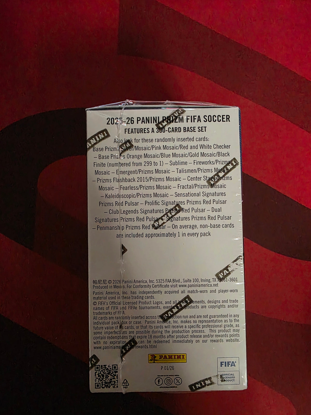 2025-26 Panini Prizm FIFA Soccer Blaster Box