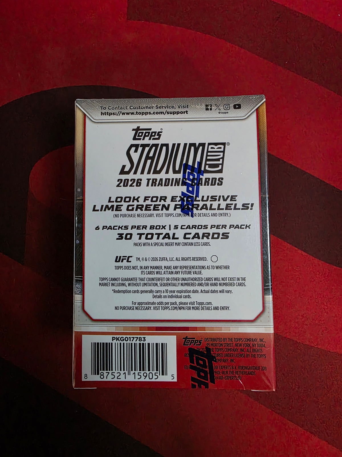 2026 Topps Stadium Club UFC Blaster Box