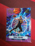 Trae Young #19 Pass the Rock Purple Press Proof /99 – 2024-25 Donruss Basketball