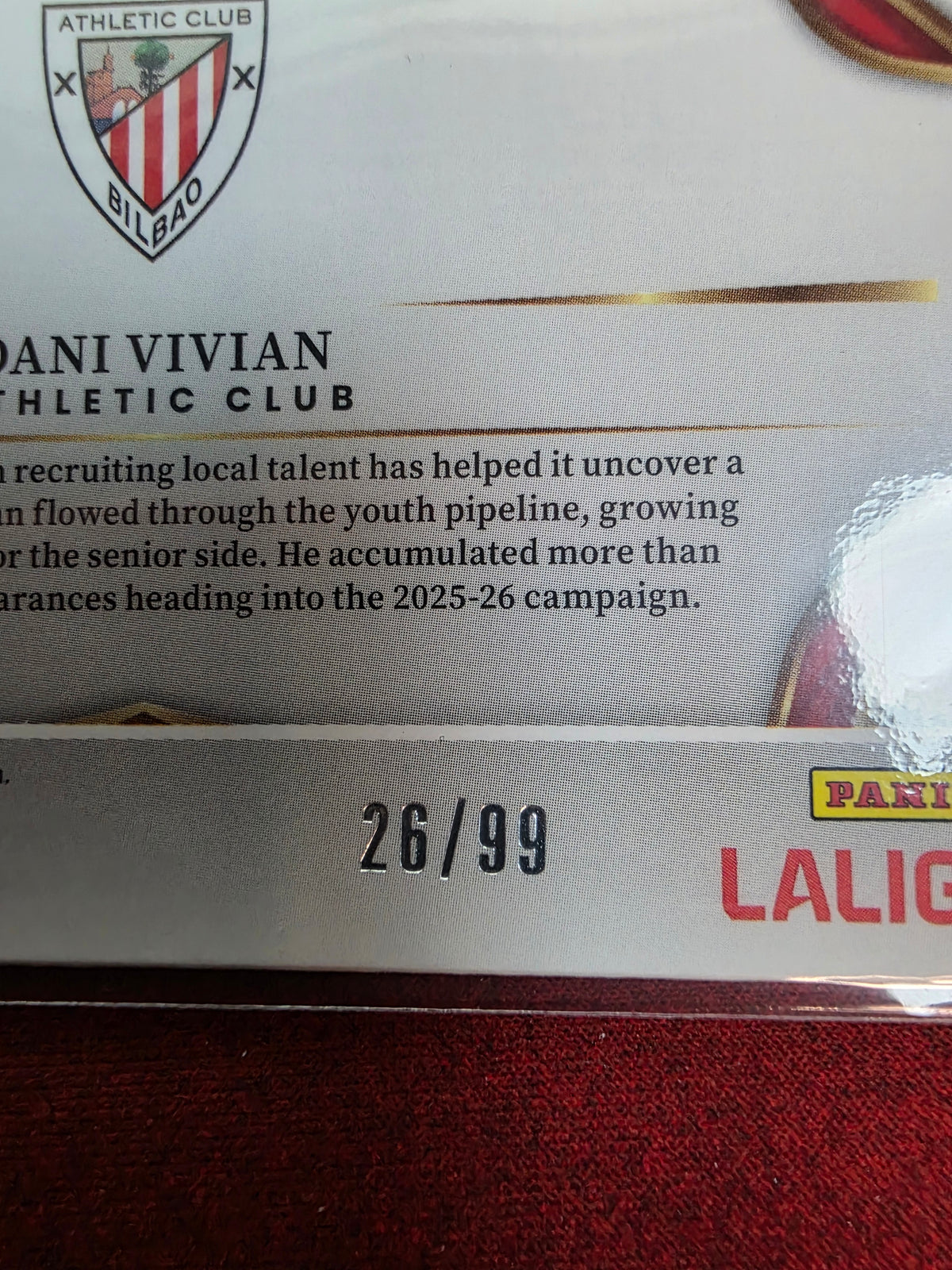 Dani Vivian #132 Pink Mojo Prizm /99 – 2025-26 Panini Select La Liga