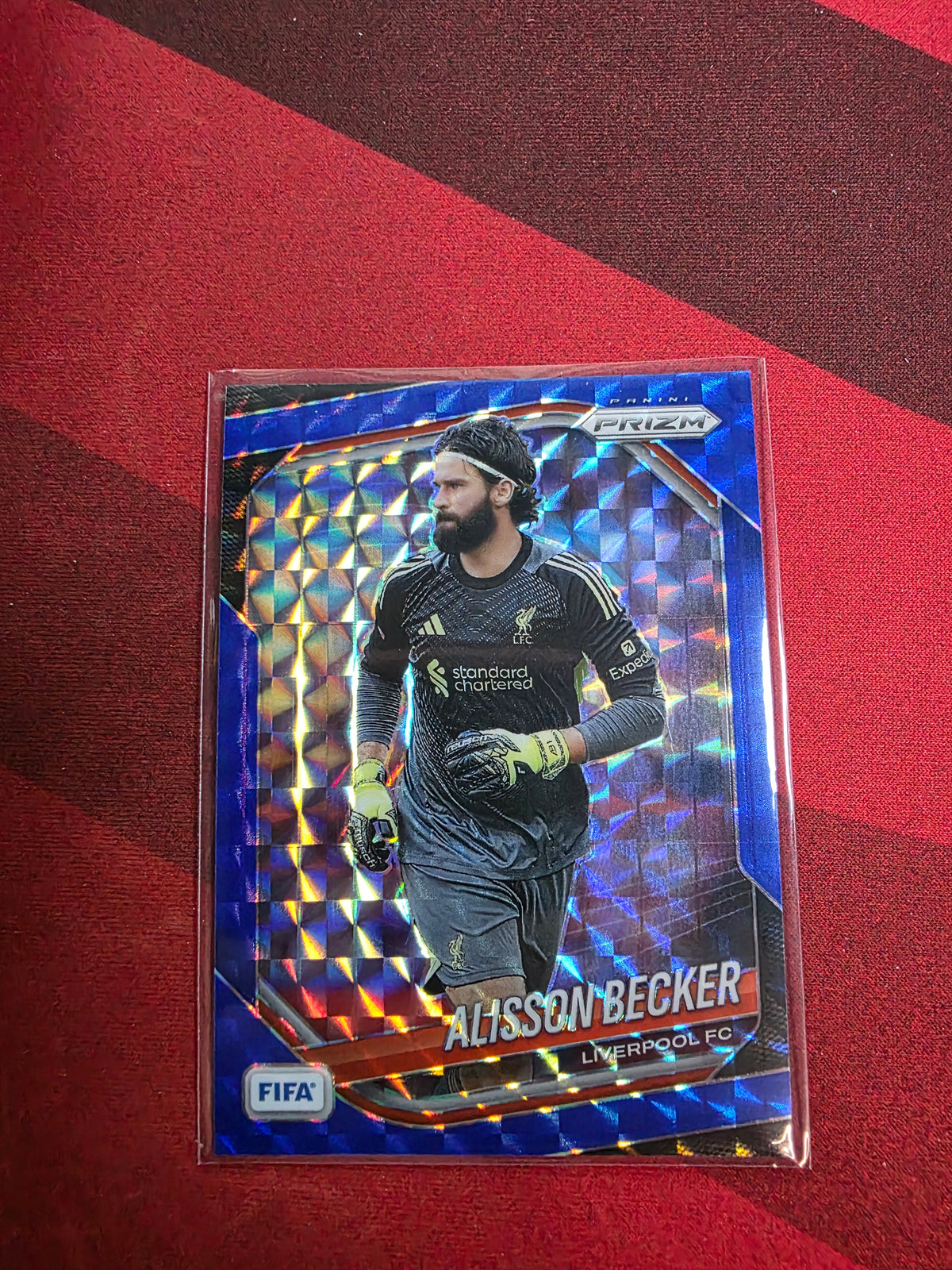 Alisson Becker #96 Blue Prizm /209 – 2025-26 Panini Prizm FIFA